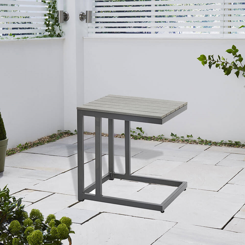 Click to view product details and reviews for Grey Outdoor Table Side Table.